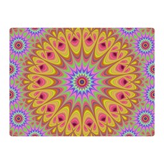 Geometric Flower Oriental Ornament Double Sided Flano Blanket (mini)  by Celenk