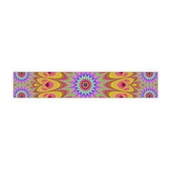 Geometric Flower Oriental Ornament Flano Scarf (mini) by Celenk