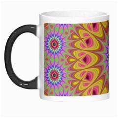 Geometric Flower Oriental Ornament Morph Mugs by Celenk