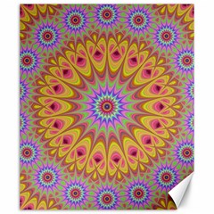 Geometric Flower Oriental Ornament Canvas 20  X 24   by Celenk