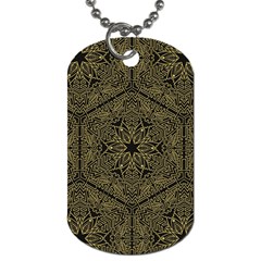 Texture Background Mandala Dog Tag (one Side) by Celenk