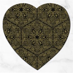 Texture Background Mandala Jigsaw Puzzle (heart)