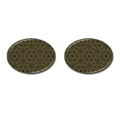 Texture Background Mandala Cufflinks (oval) by Celenk