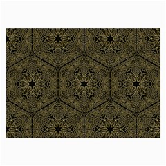 Texture Background Mandala Large Glasses Cloth by Celenk