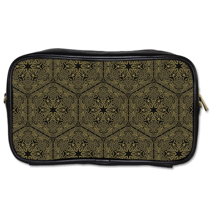 Texture Background Mandala Toiletries Bags