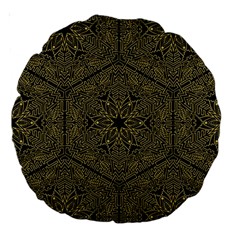 Texture Background Mandala Large 18  Premium Round Cushions by Celenk