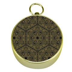 Texture Background Mandala Gold Compasses by Celenk