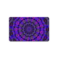 Purple Kaleidoscope Mandala Pattern Magnet (name Card) by Celenk