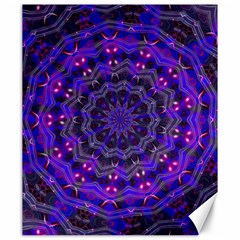 Purple Kaleidoscope Mandala Pattern Canvas 20  X 24   by Celenk