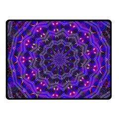 Purple Kaleidoscope Mandala Pattern Fleece Blanket (small) by Celenk