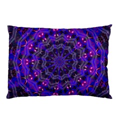 Purple Kaleidoscope Mandala Pattern Pillow Case (two Sides) by Celenk