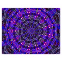 Purple Kaleidoscope Mandala Pattern Double Sided Flano Blanket (medium)  by Celenk