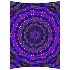 Purple Kaleidoscope Mandala Pattern Back Support Cushion