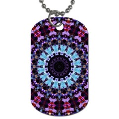 Kaleidoscope Shape Abstract Design Dog Tag (one Side) by Celenk