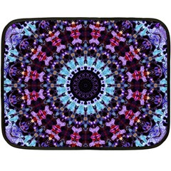 Kaleidoscope Shape Abstract Design Double Sided Fleece Blanket (mini)  by Celenk