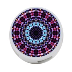 Kaleidoscope Shape Abstract Design 4-port Usb Hub (two Sides)  by Celenk