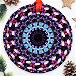 Kaleidoscope Shape Abstract Design Ornament (Round Filigree) Front