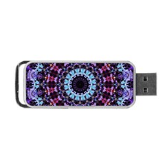 Kaleidoscope Shape Abstract Design Portable Usb Flash (one Side) by Celenk