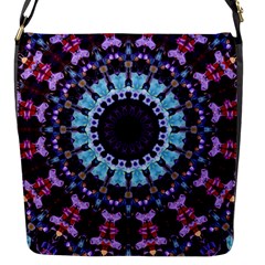 Kaleidoscope Shape Abstract Design Flap Messenger Bag (s) by Celenk