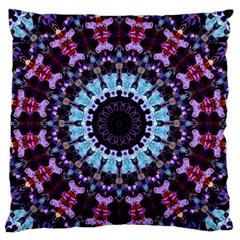 Kaleidoscope Shape Abstract Design Large Flano Cushion Case (two Sides) by Celenk