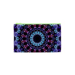 Kaleidoscope Shape Abstract Design Cosmetic Bag (xs) by Celenk