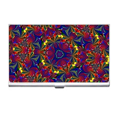 Kaleidoscope Pattern Ornament Business Card Holders by Celenk