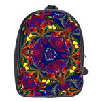 Kaleidoscope Pattern Ornament School Bag (Large) Front