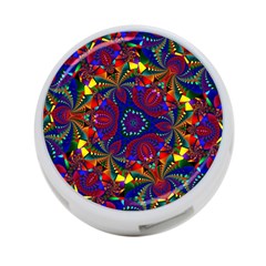 Kaleidoscope Pattern Ornament 4-port Usb Hub (two Sides)  by Celenk