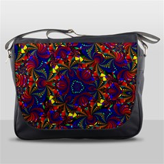 Kaleidoscope Pattern Ornament Messenger Bags by Celenk