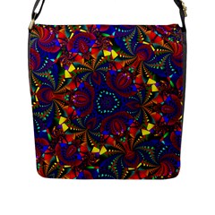 Kaleidoscope Pattern Ornament Flap Messenger Bag (l) 