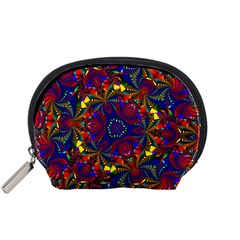 Kaleidoscope Pattern Ornament Accessory Pouches (small)  by Celenk