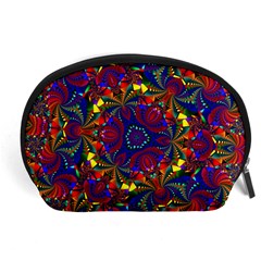 Kaleidoscope Pattern Ornament Accessory Pouches (large)  by Celenk