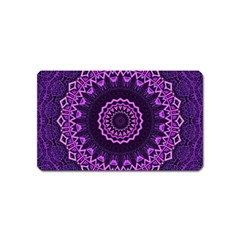 Mandala Purple Mandalas Balance Magnet (name Card) by Celenk