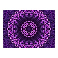 Mandala Purple Mandalas Balance Double Sided Flano Blanket (mini)  by Celenk