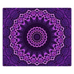 Mandala Purple Mandalas Balance Double Sided Flano Blanket (small)  by Celenk