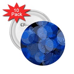 Circle Rings Abstract Optics 2 25  Buttons (10 Pack)  by Celenk