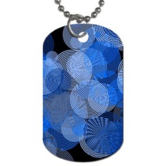 Circle Rings Abstract Optics Dog Tag (two Sides) by Celenk