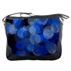 Circle Rings Abstract Optics Messenger Bags by Celenk