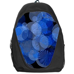 Circle Rings Abstract Optics Backpack Bag by Celenk