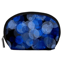 Circle Rings Abstract Optics Accessory Pouches (large)  by Celenk