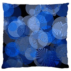 Circle Rings Abstract Optics Standard Flano Cushion Case (one Side) by Celenk