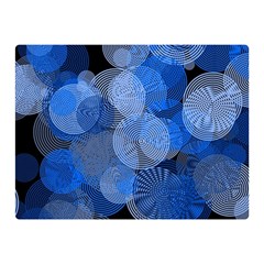 Circle Rings Abstract Optics Double Sided Flano Blanket (mini)  by Celenk