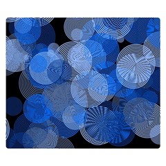 Circle Rings Abstract Optics Double Sided Flano Blanket (small)  by Celenk