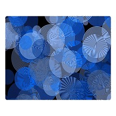 Circle Rings Abstract Optics Double Sided Flano Blanket (large)  by Celenk