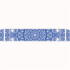 Blue Mandala Kaleidoscope Small Bar Mats by Celenk