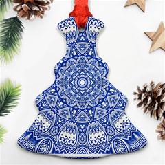 Blue Mandala Kaleidoscope Ornament (christmas Tree)  by Celenk