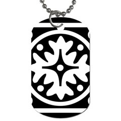 Mandala Pattern Mystical Dog Tag (two Sides) by Celenk