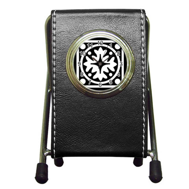 Mandala Pattern Mystical Pen Holder Desk Clocks