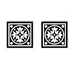 Mandala Pattern Mystical Cufflinks (square) by Celenk