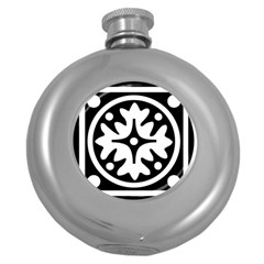 Mandala Pattern Mystical Round Hip Flask (5 Oz) by Celenk